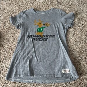 Milwaukee Bucks Womens Gray T-Shirt